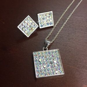Austrian Crystal Necklace & Earring Set